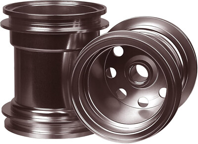 TOOMOD CW-01 Aluminum Front & Rear Wheel Hub Rim Set for Tamiya 1/12 - Brown