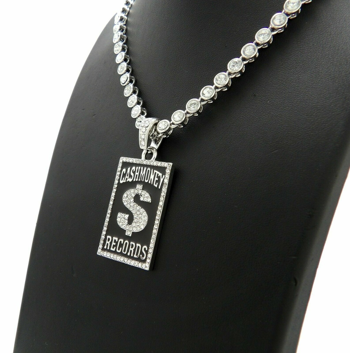 Hip Hop CASH MONEY RECORDS Pendant & Iced 18
