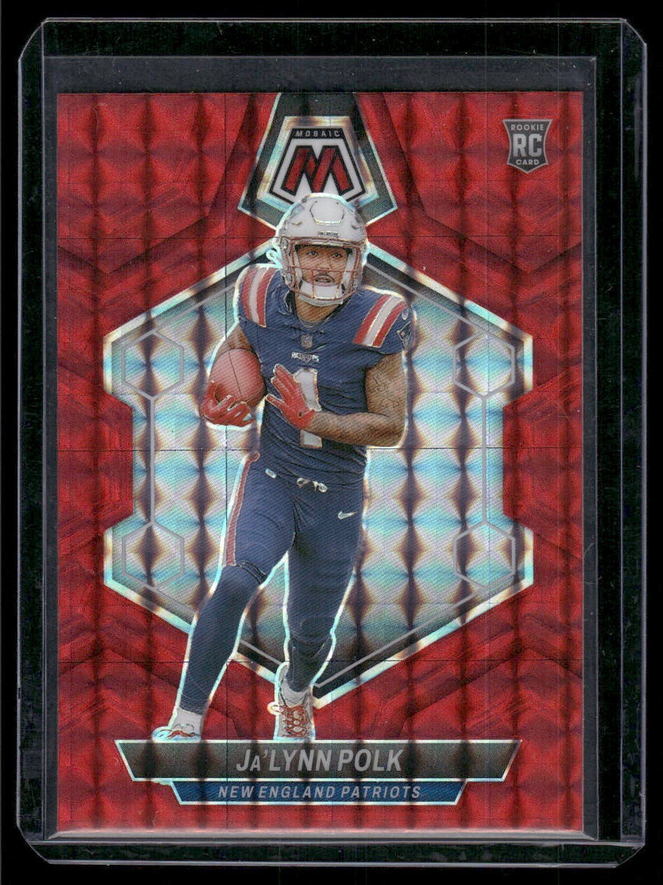2024 Panini Mosaic Ja'Lynn Polk #337 - Rookie Red Mosaic