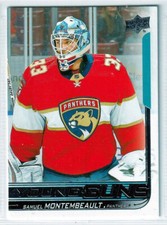 SAMUEL MONTEMBEAULT  18/19 AUTHENTIC UDS1 YOUNG GUNS CARD  SP