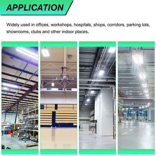 Adjustable 165W/110W/80W 5000K LED Linear High Bay Shop Light Garage Warehouse - Picture 9 of 12