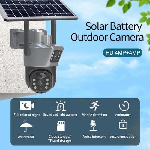Wireless 4G 4K 6MP Dual Lens Solar Security Camera 10X Zoom PTZ CCTV Outdoor - Picture 4 of 12