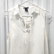 Chelsea & Theodore Dress Medium Plus Tunic White Fairy Boho 100% Cotton