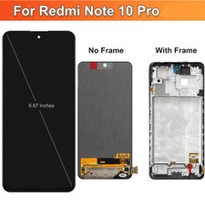 For Xiaomi Redmi NOTE 10 Pro OLED Display Touch Screen Digitizer Frame Replace