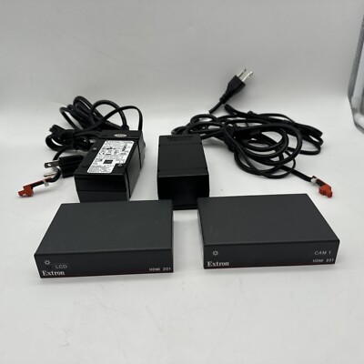 Extron Electronics DVI HDMI 201 Tx/Rx 60-806-01 Transmitter Receiver Set W/Power