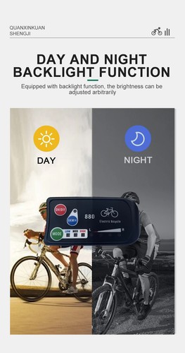 Electric Bike 36V/48V Display Waterproof/SM Plug for E-bike Conversion Kit - Picture 14 of 16