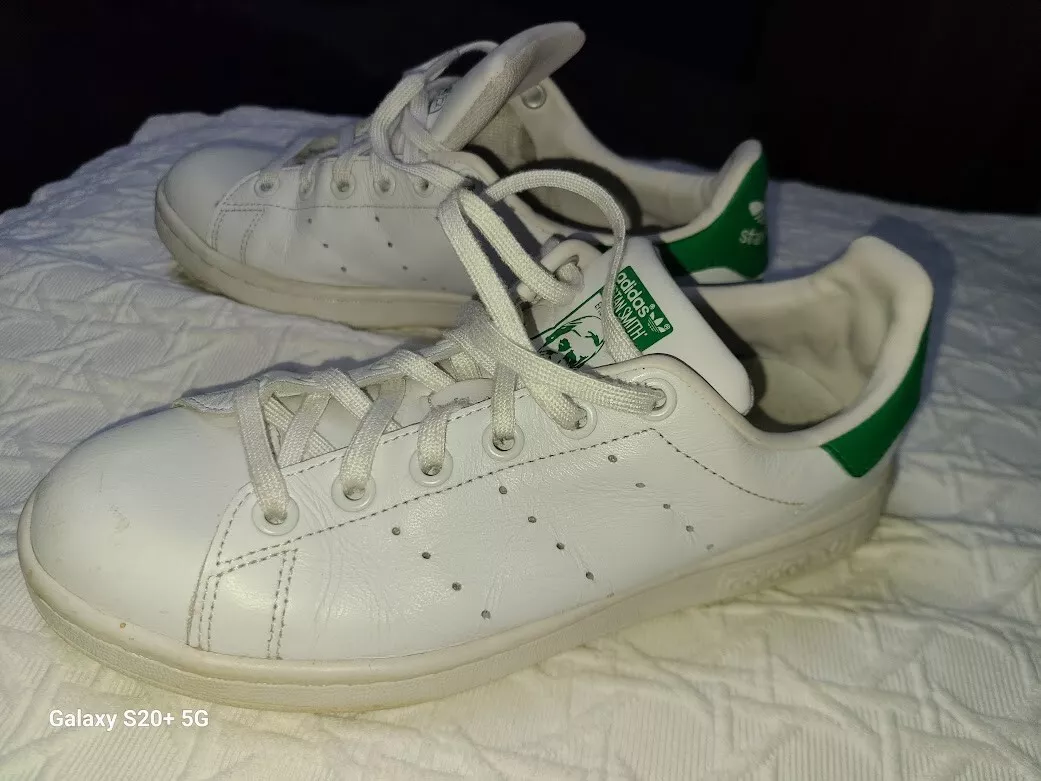 Adidas Womens Stan Smith S32262 White Casual Shoes Sneakers Size 5.5M  Excellent