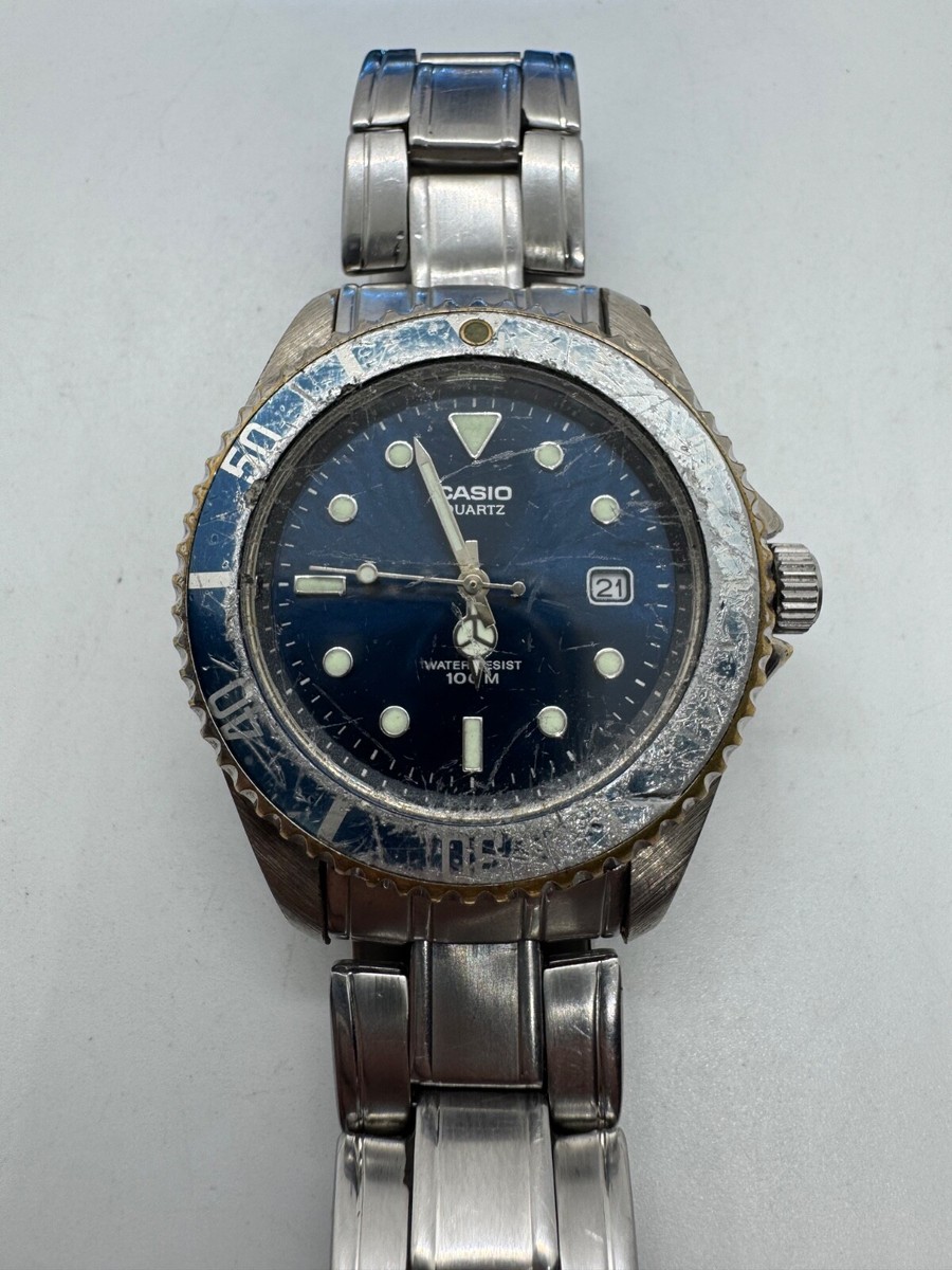 Casio MTD-1010 Module 1346 Vintage Rare WristWatch WR100 Diver