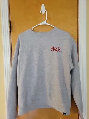 OpTic Gaming Heczquarters HQZ Sweatshirt Pullover Grey Embroidered Size Medium 