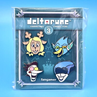 Undertale Deltarune Figure Pin #3 Set of 4 Noelle Berdly Spamton and The Queen