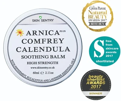 High Strength Arnica, Comfrey & Calendula Cream Balm by Skin Sentry (60ml)