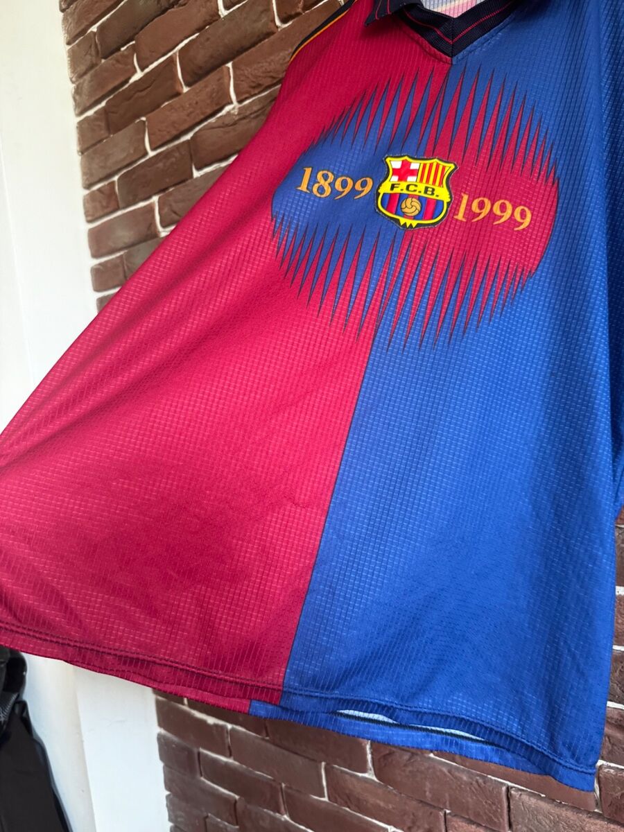 Rare Vintage FC Barcelona 1899 1999 Kluivert Soccer Jersey Rare Vintage FC Barcelona 1899 1999 Kluivert Soccer Jersey