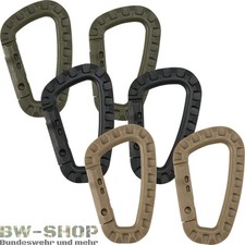 2er PACK KARABINER MOLLE OUTDOOR ARMY CARABINER ALLROUND MILIT&Auml;R HAKEN EINH&Auml;NGER