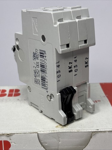 (5) ABB S202K2 2A 2-poliger Leitungsschutzschalter K-Kurve MCB HUTSCHIENENMONTAGE 277V NEU 📦 - Bild 8 von 19