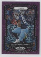 2023 Panini Prizm No Huddle Purple Prizm /35 Chigoziem Okonkwo #288 16fs