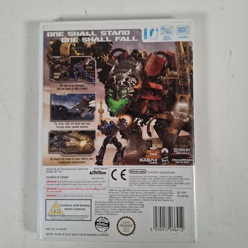 Transformers & Revenge of the Fallen Bundle Nintendo Wii Video Game Manuals PAL - Picture 6 of 7