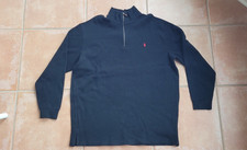 Polo Ralph Lauren Black 1/4 Quarter Half Zip Sweater Pullover Mens 2XLT Tall LS
