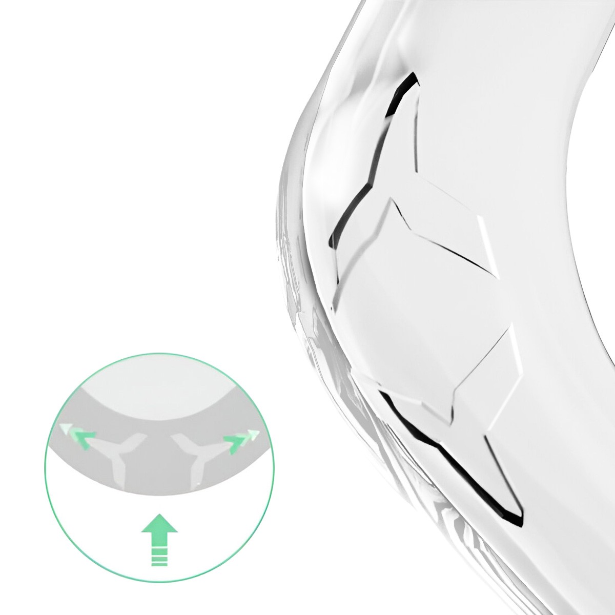 Coque Oppo Reno 6 Pro Force Case PURE transparente antichoc antichoc - 3