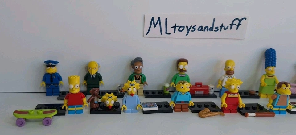 Lego The Simpsons Series 1 & 2 Minifigures 71005 & 71009 Read No Repeat Figures - Image 2 of 4