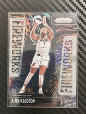 2025 Panini Prizm WNBA Aliyah Boston #3 Fireworks Indiana Fever