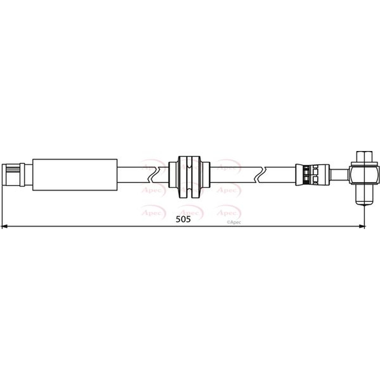 Apec Brake Hose HOS3885 - Engineered for Performance to Match OE Quality