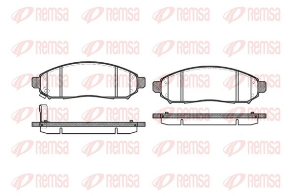 Remsa Bremsbelagsatz Scheibenbremse 1162.01 FüR D40 Nissan Navara NP300 3 R51-image
