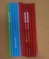 Mitsubishi Colored Pencils Set Hard Yellow Green Light Blue Red Unused