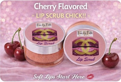 *Face By Fabb Cherry Lip Scrub Duo with Free Fabb Lip Gloss!!