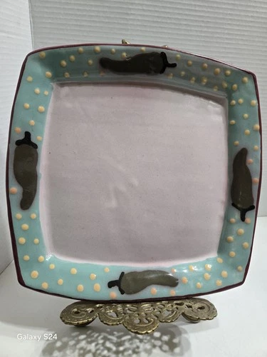 STEPHEN KILBORN FIESTA CHILE Square Platter- 11"