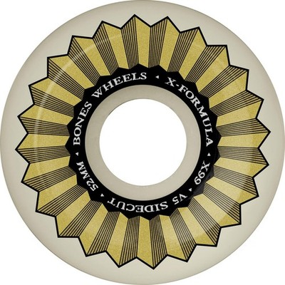 ウィール BONES X-FORMULA 99A 52mm SIDECUTS Bones Wheels X-Formula Sidecuts Skateboard Wheels, 52mm, 99A, V5