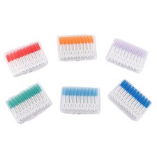 120pcs/box Silicone Interdental Brushes Super Soft Dental Cleaning Brush