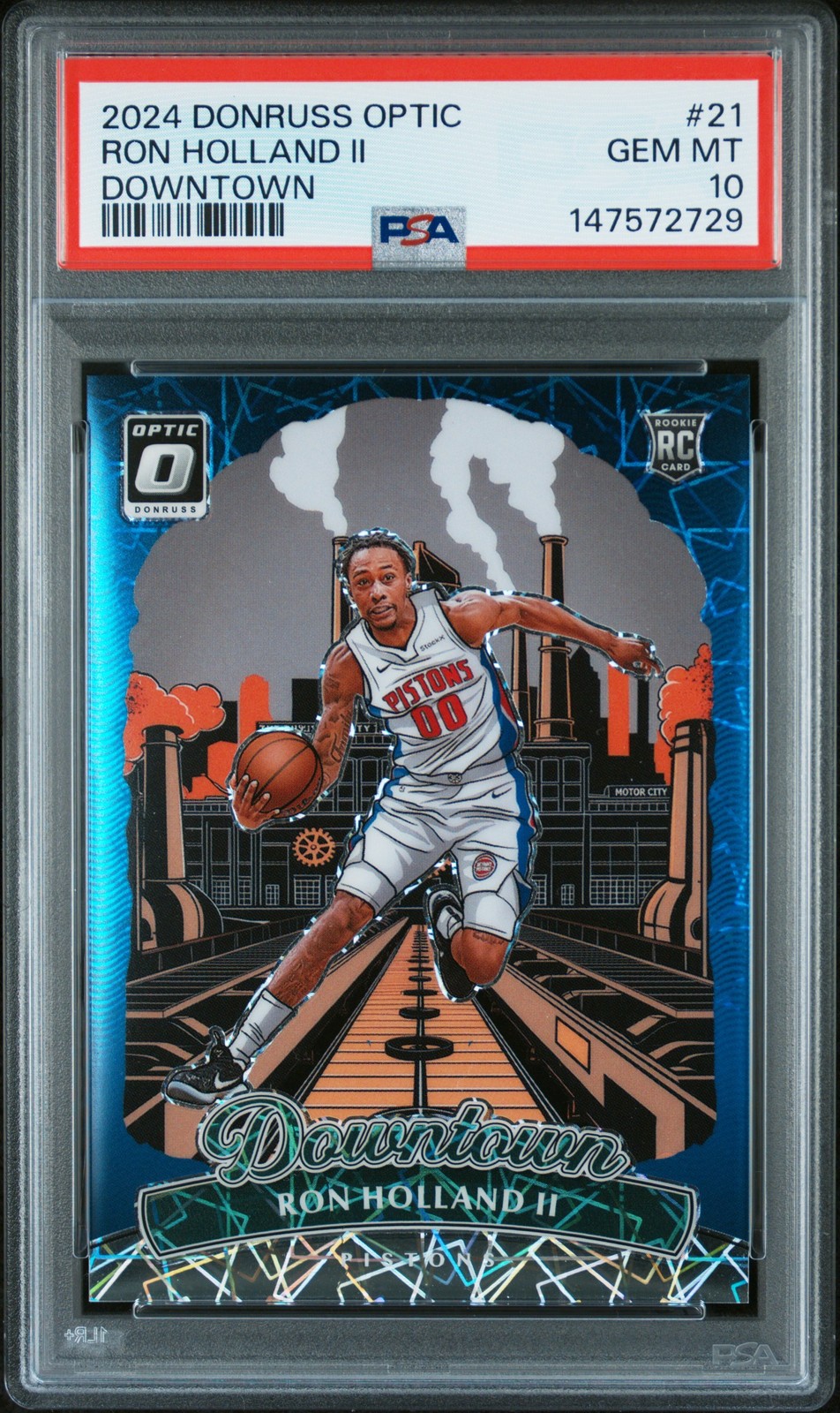 2024 PANINI DONRUSS OPTIC DOWNTOWN #21 RON HOLLAND II PSA 10