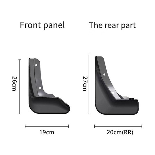 Car Tire Fender Flares Front Rear Mudguard Manual Measurement Data For KIA EV3 - Picture 5 of 7