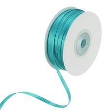 Satin Ribbon 1/8 Inch x 100 Yards Peacock Blue Double Face Satin Ribbon