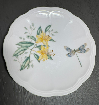Lenox Butterfly Meadow 6-1/2'' Bread Plate, Great Used Condition