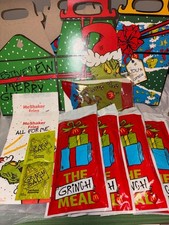 McDonald's Grinch Meal Sock set and Canadian Socks 2-Boxes, 2-Salt, 2-Bags