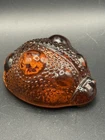 Blenko Glass Ladybug Tangerine