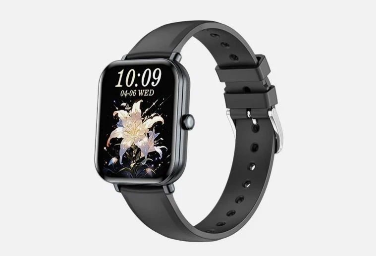 KM66 Fitness Tracker Smart Watch Aluminum Alloy HD Screen Measures Heart Rate