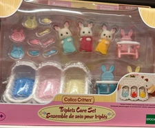 Calico Critters #CC1906 TRIPLETS CARE SET  New in Box