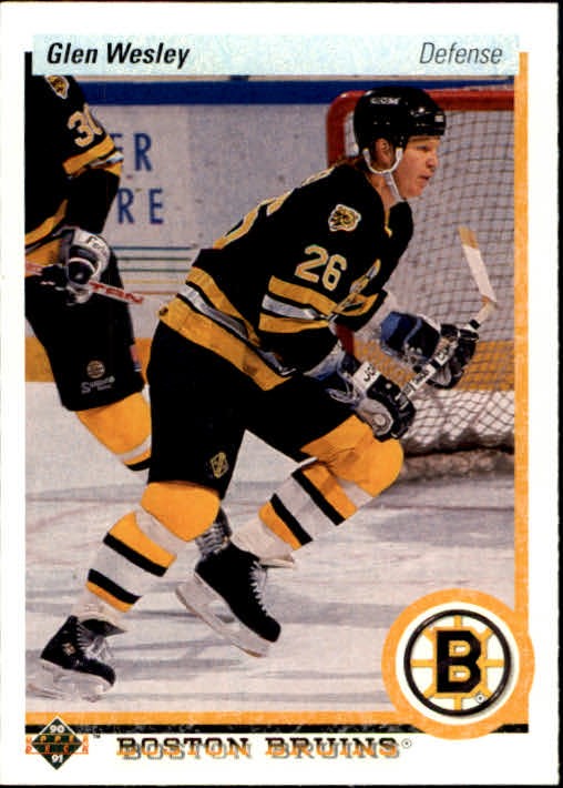 1990-91 Upper Deck #377 Glen Wesley - HKY