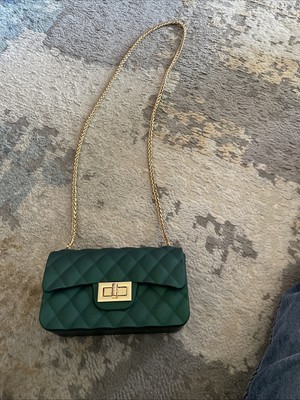 Iridescent Green Quality Chain Bag 