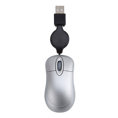 Mini USB Kabel Gebundene Maus Einziehbares Kabel Kleine Maus 1600 DPI Optis8640