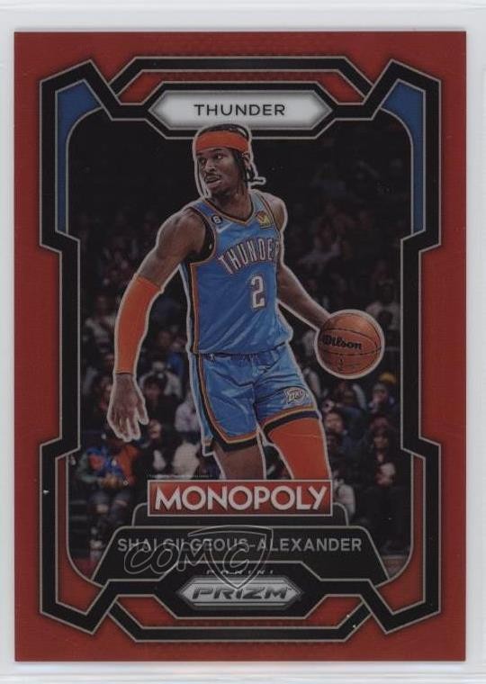 2023-24 Panini Prizm Monopoly Red Prizm 56/99 Shai Gilgeous-Alexander #61 0dq7