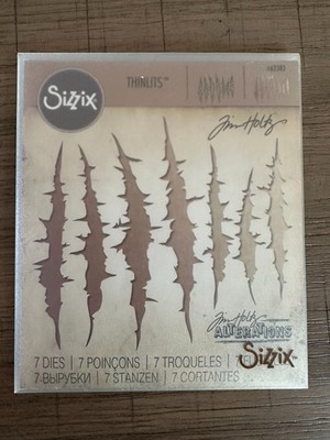 Sizzix Tim Holtz Claw Marks Thinlits 662383 7 Dies Retired Rare Halloween