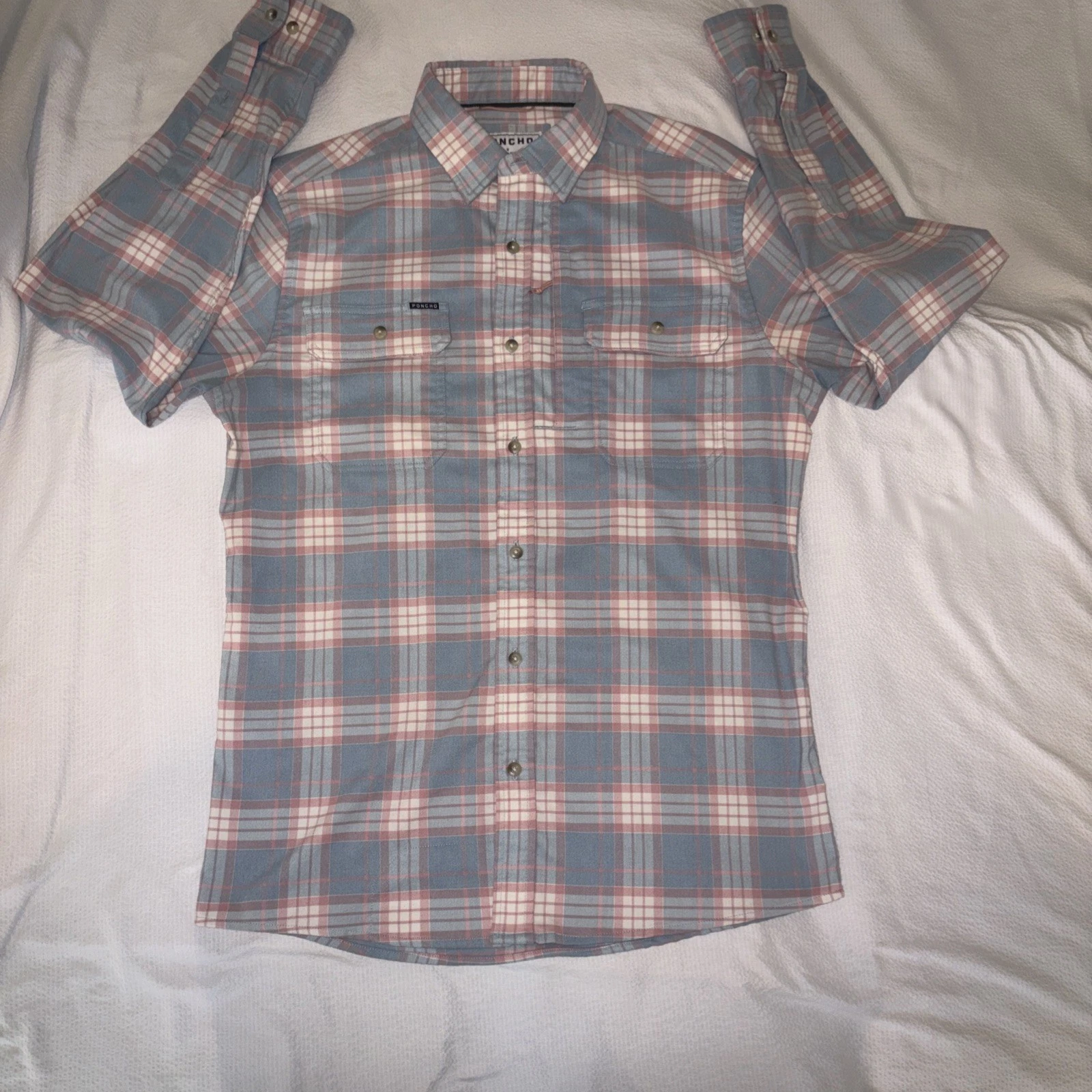 Poncho Flannel Shirt Men's XL "The Madaket" Button Down Long Sleeve Magnetic
Opens in a new window o