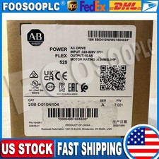 25B-D010N104 New AB Powerflex 525 AC Drive 4KW 5HP 25BD010N104 US Free Tax