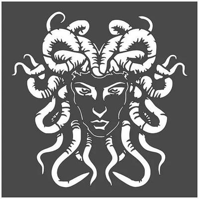 Medusa Mythological Wall Art Reusable Plastic Stencil - StencilAir