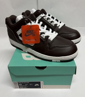 Size 13 - Supreme x Nike Air Force 2 Brown for sale online | eBay