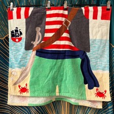 Pirate Hooded Poncho Towel Kids Child Beach Towel Open On The Sides Vacation