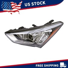 For 2013 2014 2015 2016 Hyundai Santa Fe Headlight Headlamp Left Driver Side LH